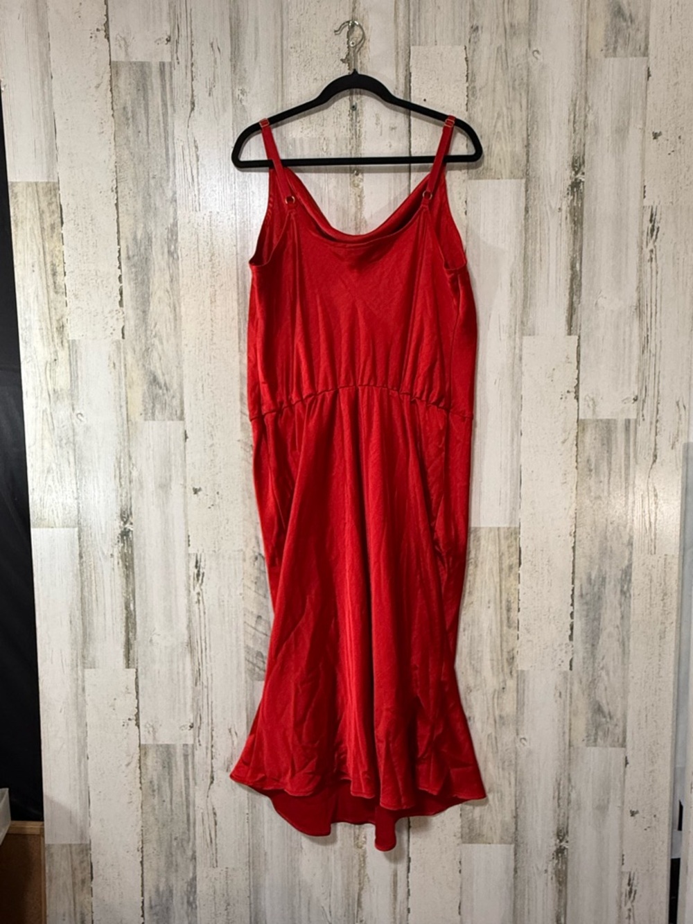 Ava & Viv Red Satin Maxi Slip Dress - Picture 4 of 12